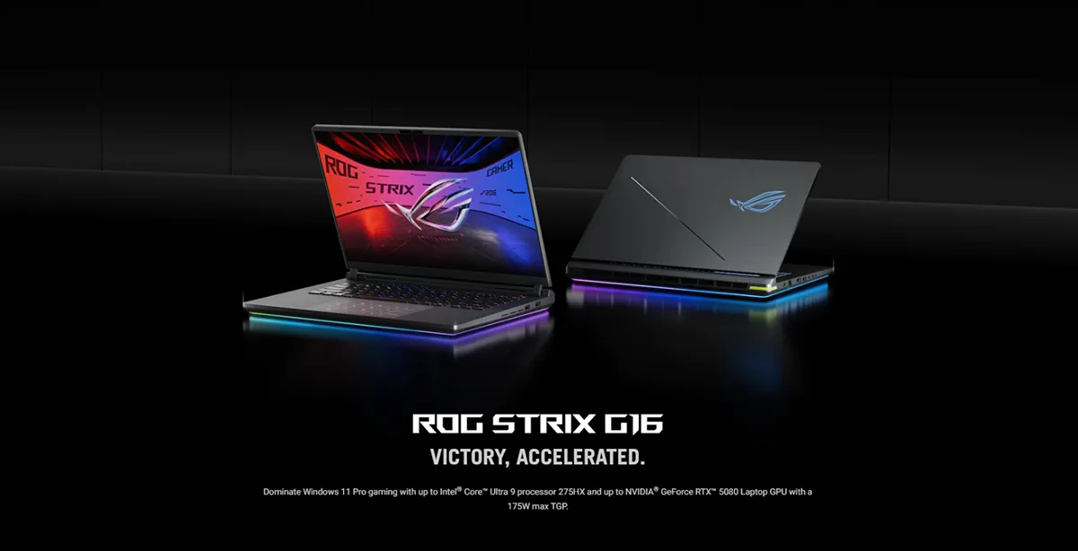 ASUS ROG Strix G16 G615LP-S5143W Intel Core Ultra 9 275HX 32GB RAM 1TB SSD RTX 5070 Graphics Gaming Laptop Price in BD